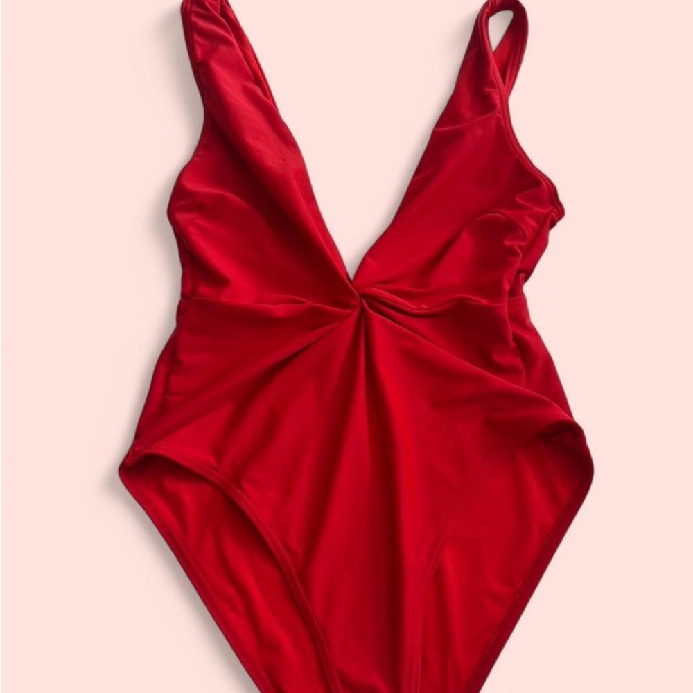 Red One-Piece Swimsuit - wolf & whistle